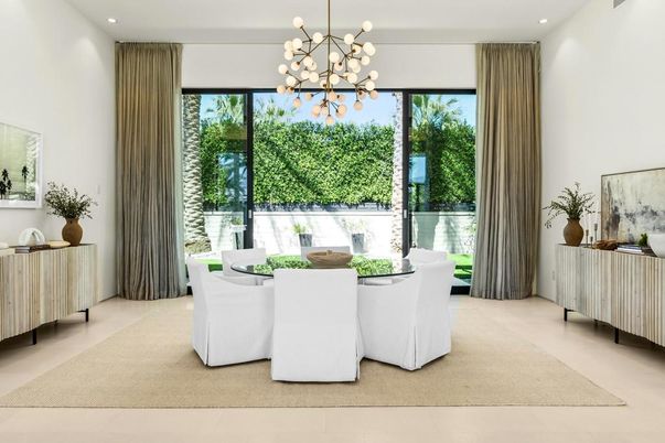 Dining room, Interior, Pendant Lights, Recessed Lighting