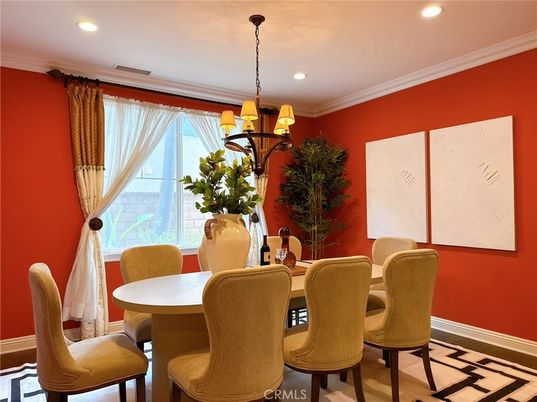 Chandelier, Dining room, Interior, Recessed Lighting