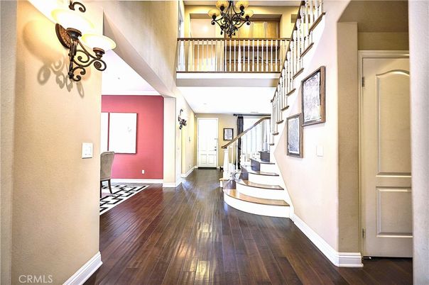 Chandelier, Interior, Wood Texture Flooring