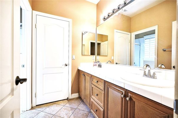 Bathroom, Dual Sink Vanities, Interior, Tile Countertops
