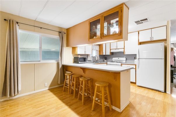 Interior, Kitchen, Wood Texture Flooring