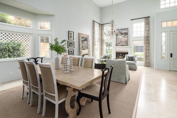 Chandelier, Dining room, Fireplace, Interior, Living room, Pendant Lights