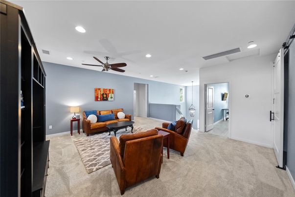 Interior, Living room, Recessed Lighting