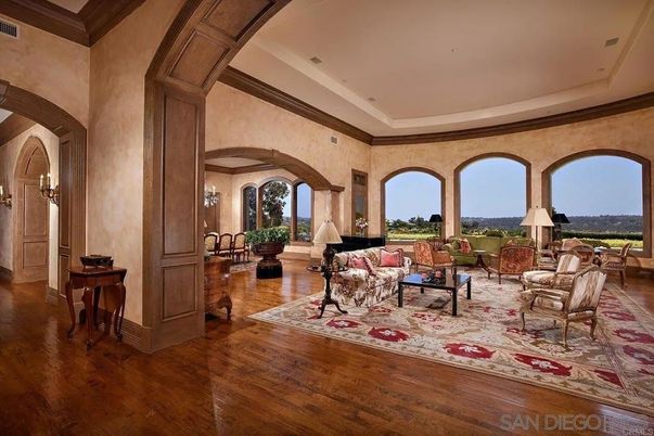 Interior, Living room, Piano, Recessed Lighting, Wood Texture Flooring