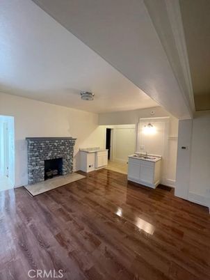 Empty room, Fireplace, Interior, Wood Texture Flooring