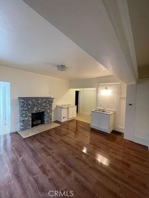 Empty room, Fireplace, Interior, Wood Texture Flooring