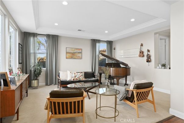 Interior, Living room, Piano, Recessed Lighting