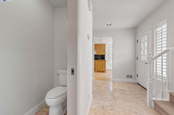 Bathroom, Interior, Marble, Recessed Lighting