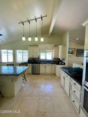 Interior, Kitchen, Pendant Lights, Recessed Lighting, Stainless Steel Appliances