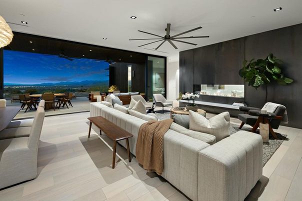 Dining room, Interior, Living room, Recessed Lighting
