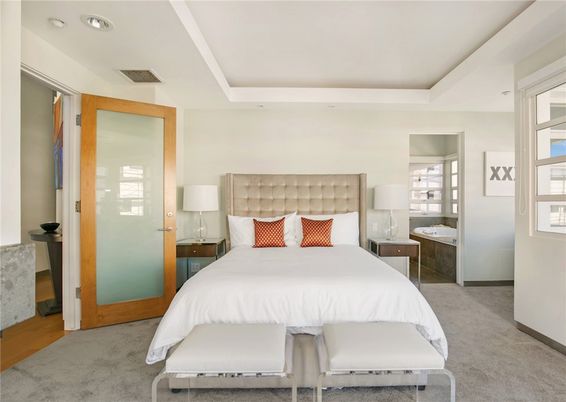 Bedroom, Interior, Recessed Lighting