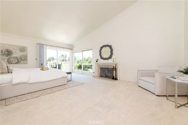 Bedroom, Fireplace, Interior