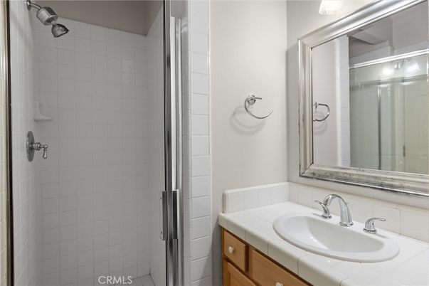 Bathroom, Glass Shower, Interior, Tile Countertops