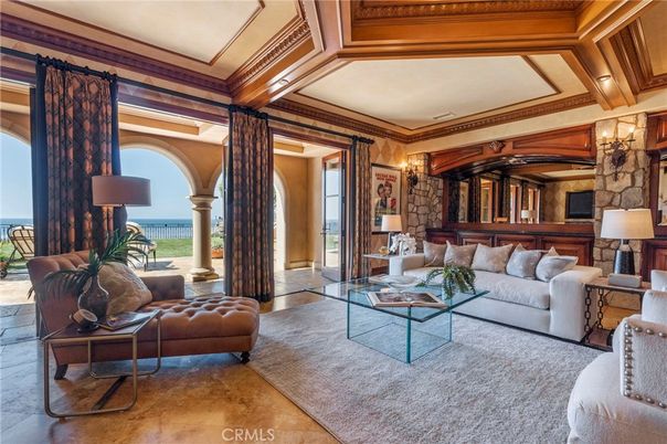 Interior, Living room, Stone Walls, Water, Wood Texture Flooring