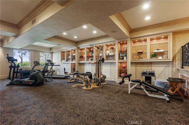 Fitness Equipment, Interior, Recessed Lighting