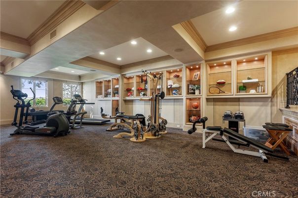 Fitness Equipment, Interior, Recessed Lighting
