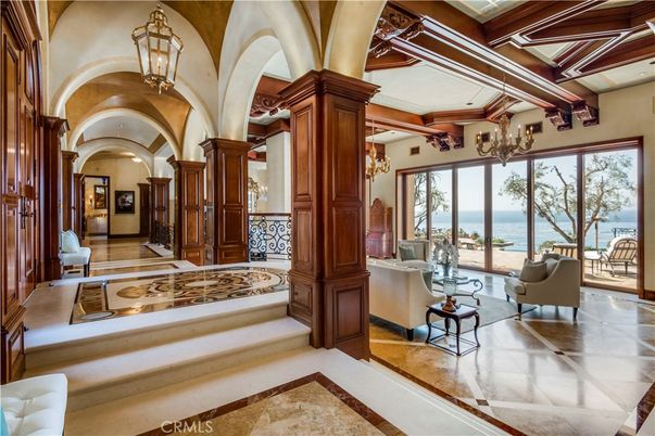 Chandelier, Interior, Water, Wooden Beams