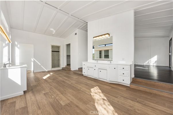 Bathroom, Empty room, Interior, Wood Texture Flooring