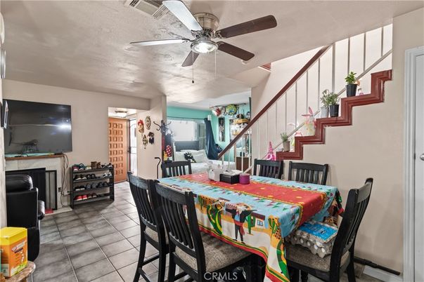 Dining room, Fireplace, Interior