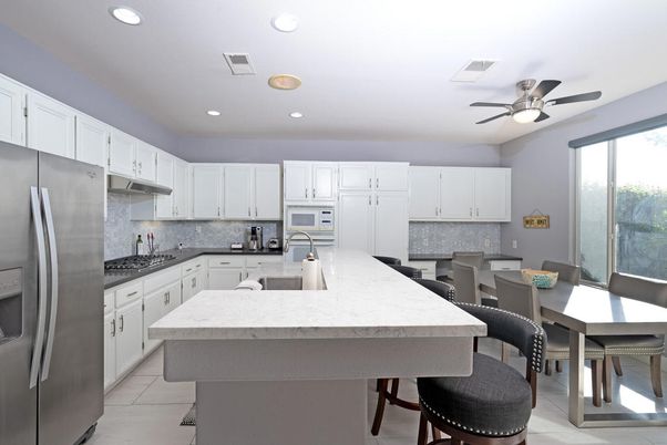 Dining room, Interior, Kitchen, Recessed Lighting, Stainless Steel Appliances