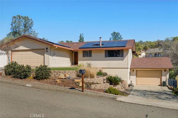 Attached, Exterior, Facade, Solar Panels, Ranch