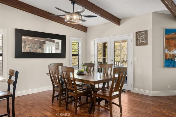 Dining room, Interior, Wooden Beams, Wood Texture Flooring