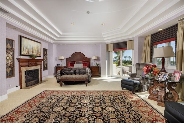 Bedroom, Fireplace, Interior, Recessed Lighting