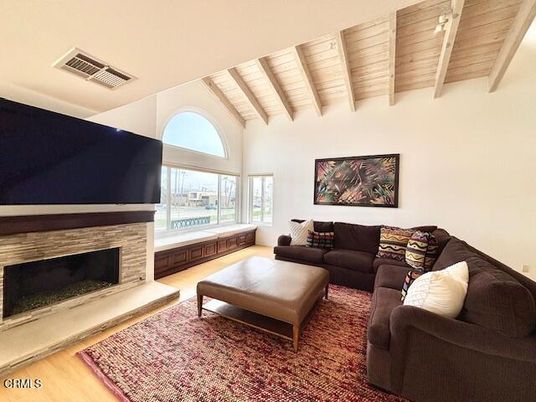 Fireplace, Interior, Living room, Wooden Beams, Wooden Ceilings, Wood Texture Flooring
