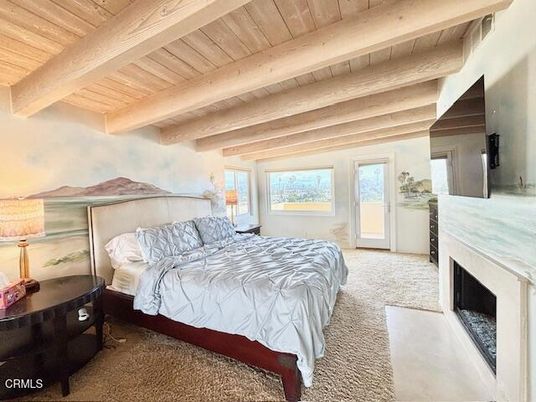 Bedroom, Fireplace, Interior, Wooden Beams, Wooden Ceilings