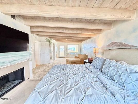 Bedroom, Fireplace, Interior, Wooden Beams, Wooden Ceilings