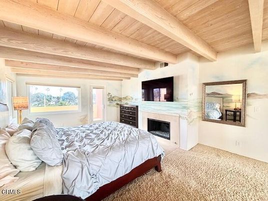 Bedroom, Fireplace, Interior, Wooden Beams, Wooden Ceilings