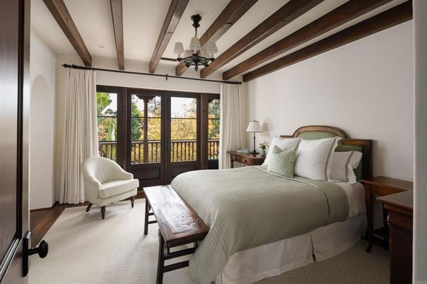Bedroom, Interior, Wooden Beams