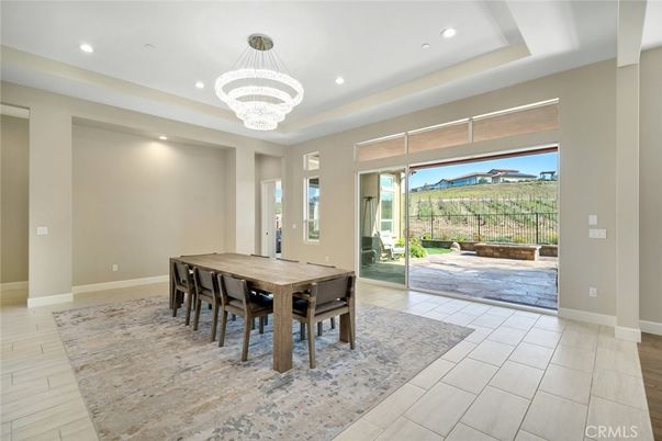 Chandelier, Dining room, Interior, Recessed Lighting