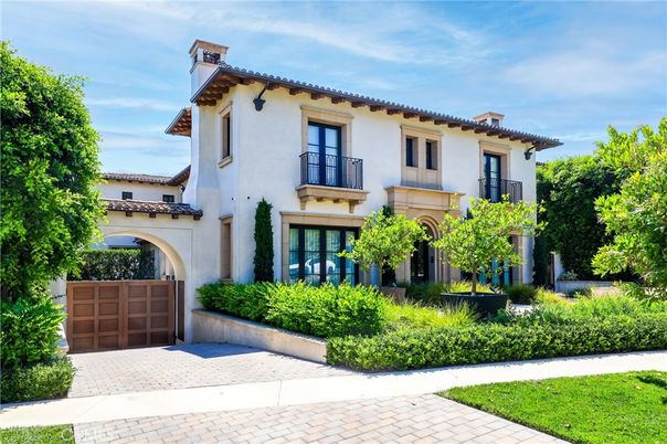 Attached, Backyard, Exterior, Facade, Mediterranean