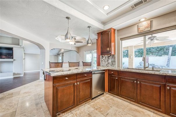 Interior, Kitchen, Pendant Lights, Recessed Lighting, Stainless Steel Appliances