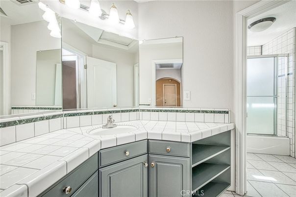 Bathroom, Dual Sink Vanities, Interior, Tile Countertops