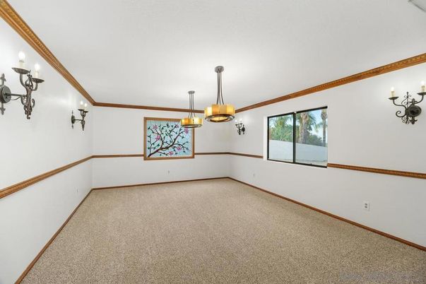 Chandelier, Empty room, Interior