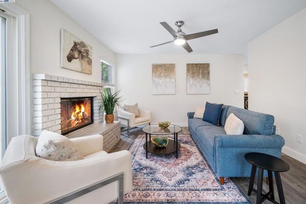 Fireplace, Interior, Living room, Wood Texture Flooring