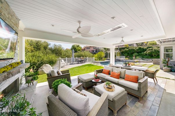 Backyard, Exterior, Fireplace