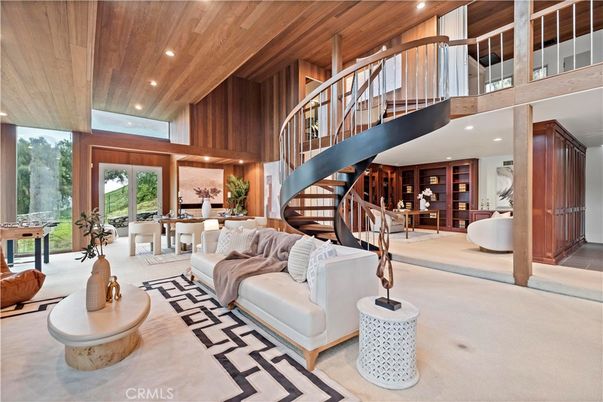 Dining room, Interior, Living room, Recessed Lighting, Wooden Ceilings