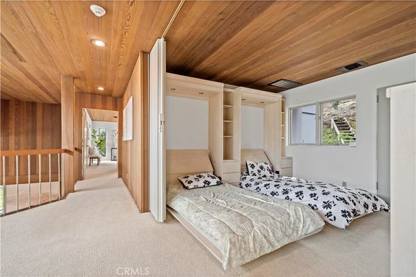 Bedroom, Interior, Recessed Lighting, Wooden Ceilings