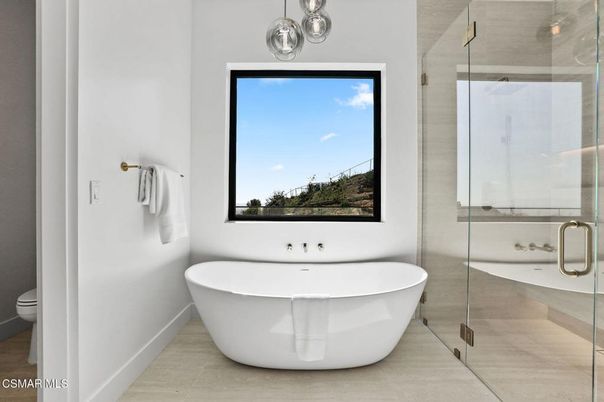 Bathroom, Free Standing Baths, Glass Shower, Interior