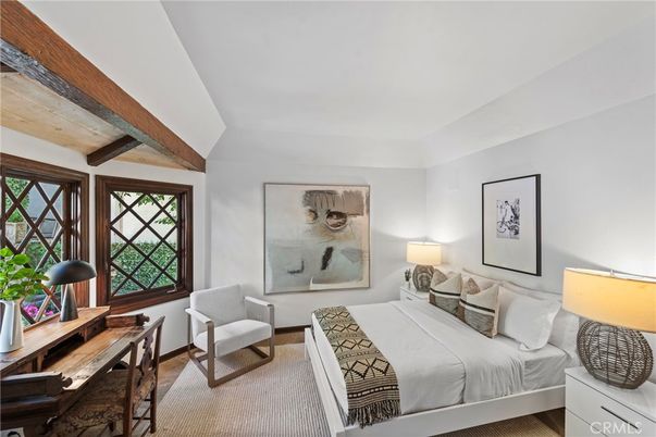 Bedroom, Interior, Wooden Beams