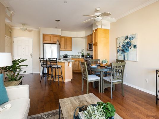 Dining room, Interior, Kitchen, Pendant Lights, Wood Texture Flooring