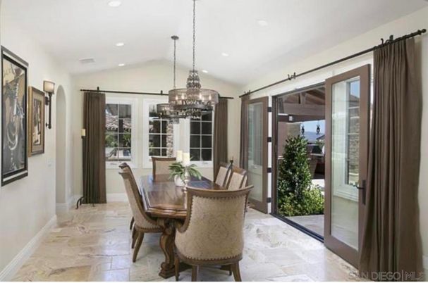 Chandelier, Dining room, Interior, Recessed Lighting