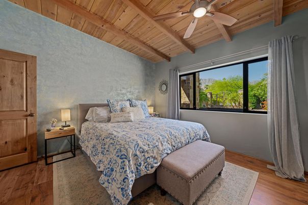 Bedroom, Interior, Wooden Beams, Wooden Ceilings, Wood Texture Flooring