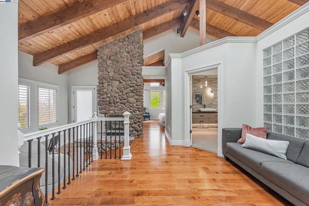 Fireplace, Interior, Stone Walls, Wooden Beams, Wooden Ceilings, Wood Texture Flooring