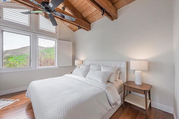 Bedroom, Interior, Wooden Beams, Wooden Ceilings, Wood Texture Flooring