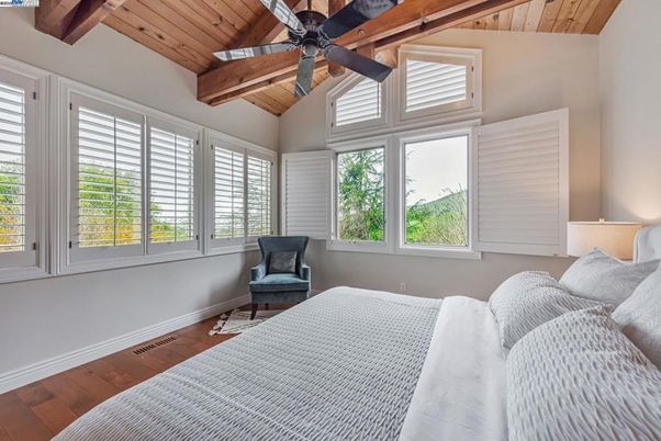 Bedroom, Interior, Wooden Beams, Wooden Ceilings, Wood Texture Flooring