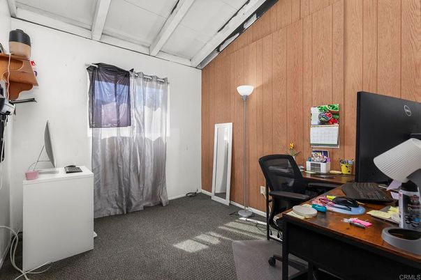 Home Office, Interior, Wooden Walls